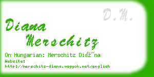 diana merschitz business card